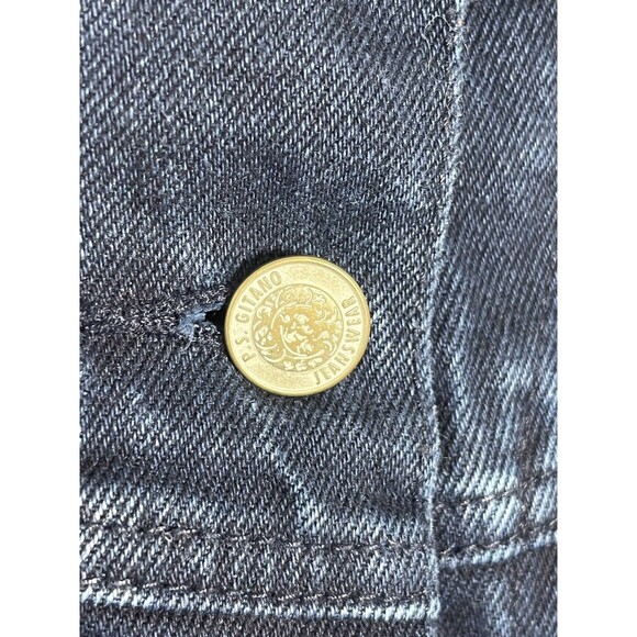 Vintage PS Gitano Jean Vest Women’s Medium Trucker Biker Western 90s Rocker - Picture 5 of 7